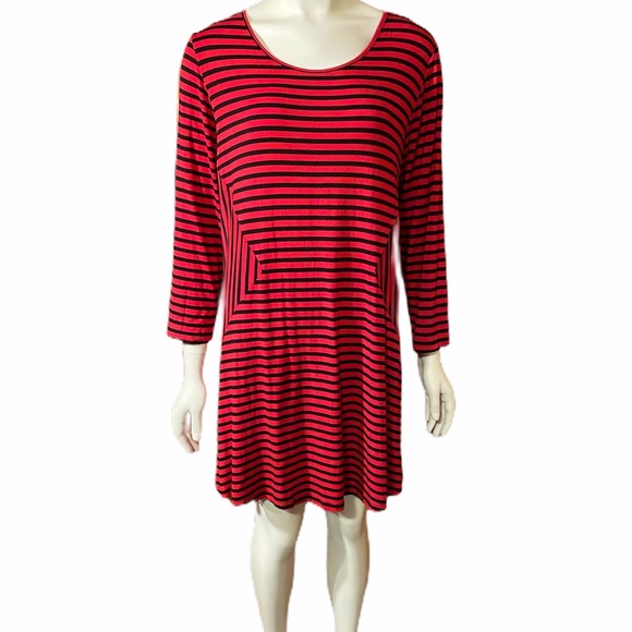 Red and black tunic dress Clearance
